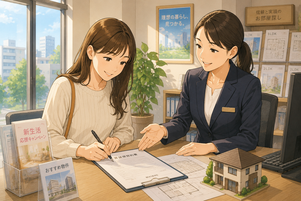 笑顔で進む賃貸契約相談