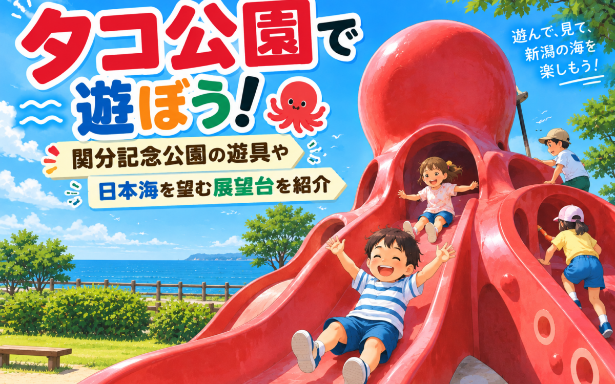 タコ公園で海辺の冒険